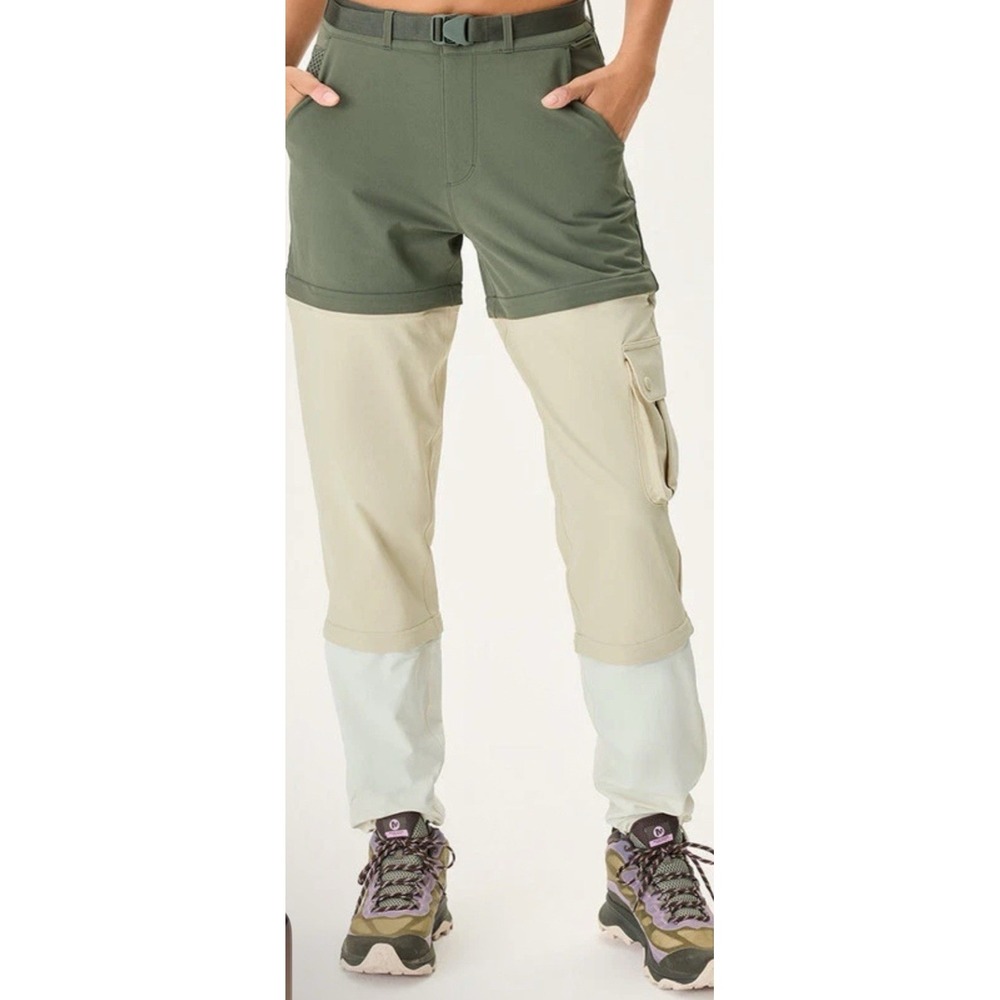 Outdoor Voices Womens size S RecTrek Zip-Off Pants Cargo Hiking Colorblock a2